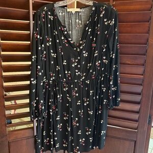 LOFT BABYDOLL MINI DRESS